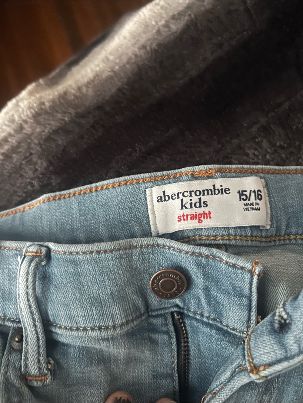 abercrombie kids Light Blue Straight Jeans